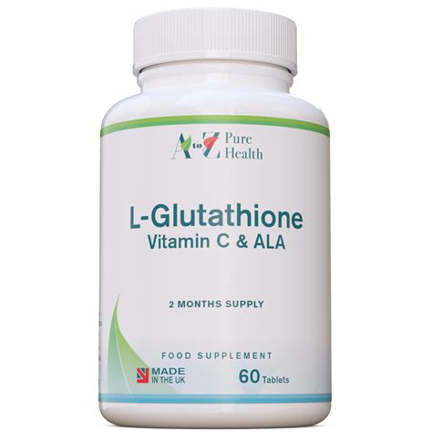 A to Z Pure Health A to Z Pure Health L-Glutathione, 60 Tablets - BigVits
