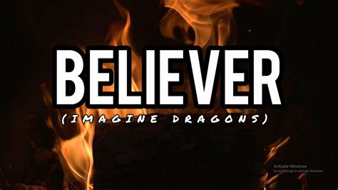Imagine Dragons Believer Official Lyrics Youtube