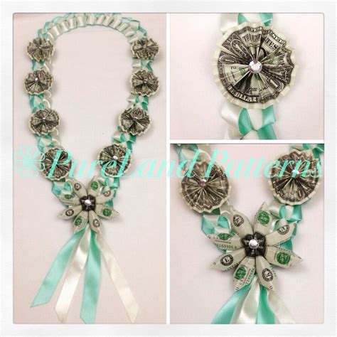 Graduation gifts for her & him | tiffany & co. Mint green/ Tiffany blue origami money Lei Tiffany ...