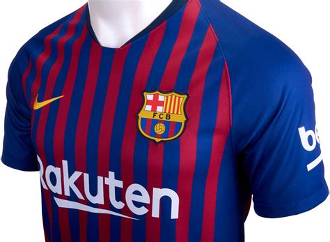 This full sponsored version was never sold in stores and features ventilated fabric, tighter design, heat pressed name, number and badges. 2018-19 Nike Barcelona Home Jersey - Soccer Master