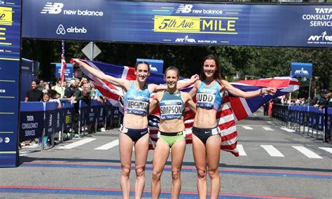 jenny simpson wins and laura weightman‏ runs british road mile best in