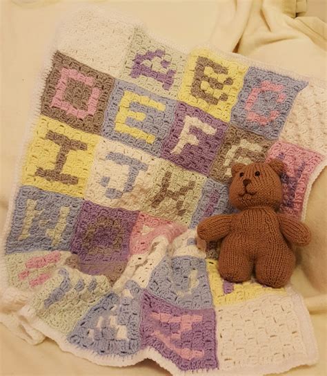 Owl In Stitches Alphabet Baby Blanket Free Crochet Pattern