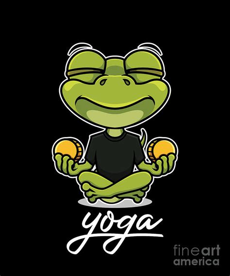 Yoga Frog Meditate Namaste Mindful Spiritual T Digital Art By Thomas