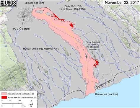 New USGS Maps Photos Chart Lava Flow Changes