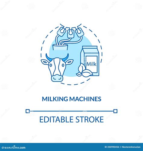 Cow Milking Facility Mechanized Milking Equipment Cartoon Vector Illustration CartoonDealer