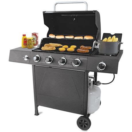 Rated 4.5 out of 5 stars. Backyard Grill Red Lid 4 Burner Gas Grill BBQ ...