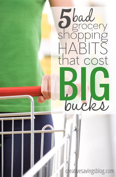 5 Bad Grocery Shopping Habits That Cost Big Bucks