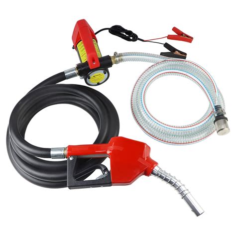 12v Fuel Transfer Pump Diesel Transfer Pump With Nozzle Hose For