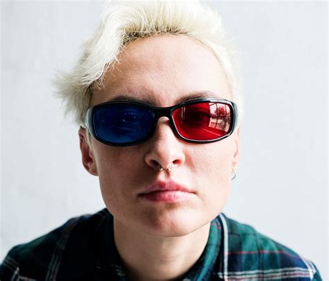 Caucasian Woman Wearing 3d Glasses Premium Photo Rawpixel