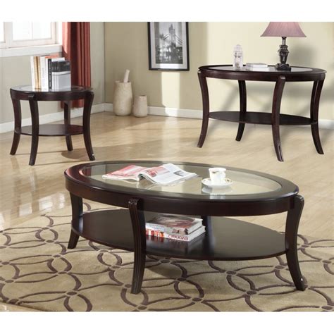 4.5 out of 5 stars. Furniture of America Stemplez Transitional 3-Piece Coffee ...