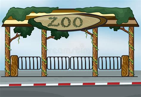 A Zoo Entrance Stock Vector Illustration Of Element