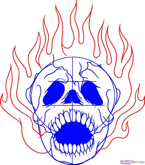 Drawing fire does pose some problems and, for the most part, it's all about maintaining flowing lines and portraying movement. How to Draw a Skull on Fire, Step by Step, Skulls, Pop ...