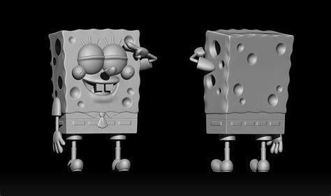 Spongebob Squarepants 3d Print Model 3d Model 3d Printable Cgtrader