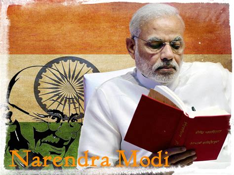 Narendra Modi Reading Books 1024x768 Wallpaper