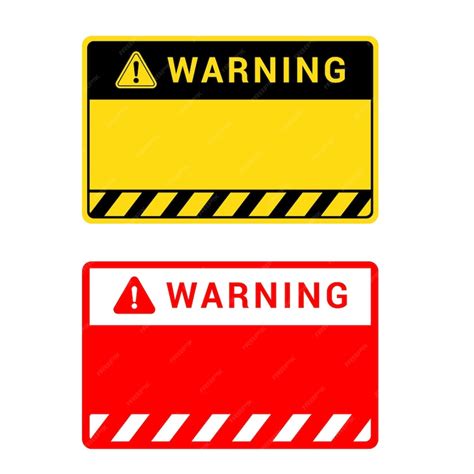 Premium Vector Warning Sign Vector Icons No Entry Signs