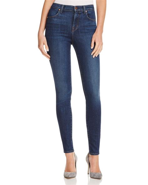 J Brand Denim Maria High Rise Skinny Jeans In Fleeting In Blue Lyst