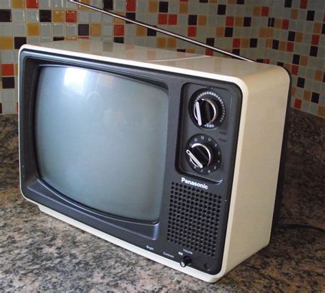Panasonic Black And White Portable Tv My First I Was Twelve