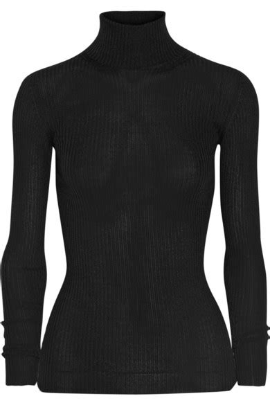 Gucci Ribbed Cashmere Turtleneck Sweater Net A Portercom