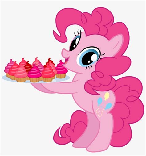 Comments Pinkie Pie Holding Cupcakes Transparent Png 1006x1024