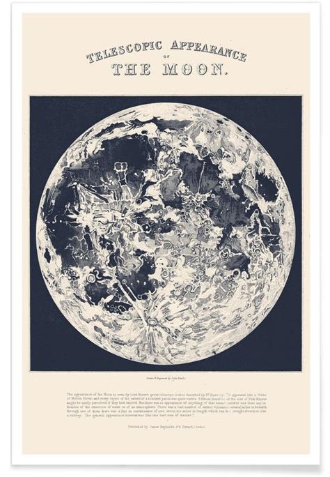 Telescopic Appearance Of The Moon Poster Juniqe