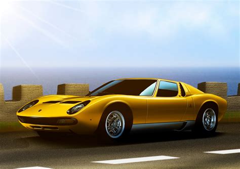 Albizudesign Lamborghini Miura Illustration