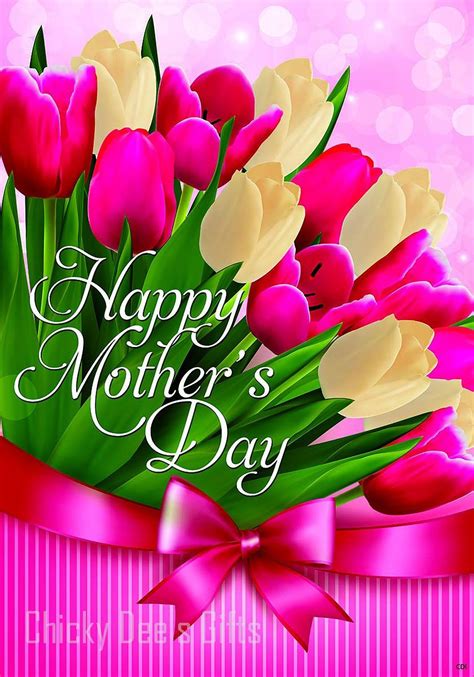 Happy Mothers Day With Flowers Point