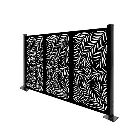 Porpora 4 Ft H X 6 Ft W Metal Privacy Screen Wayfair