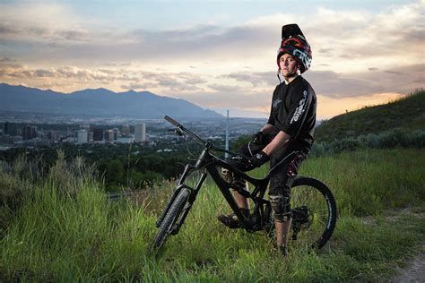 Mountain Biker Portrait Photograph By Wray Sinclair