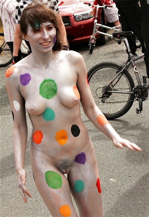 Nude Body Painted Women
