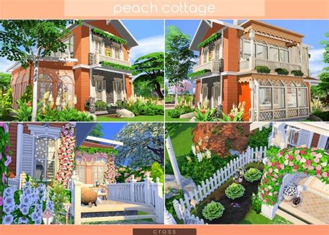 Peach Cottage By Praline At Cross Design Sims 4 Updates