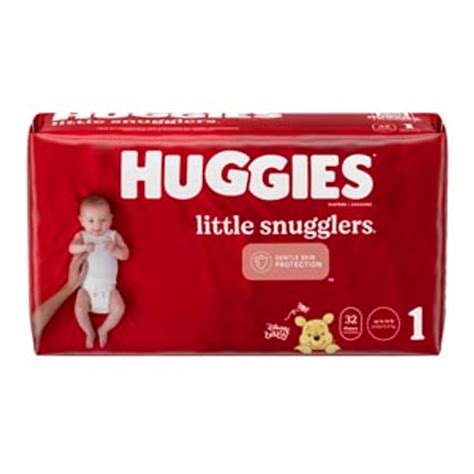 Huggies Diapers Little Snugglers Size 1 Jumbo Pack 32 Per Pack Case4