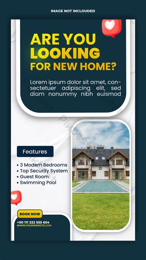 Eye Catching House Sell Instagram Story Template Design Modern House