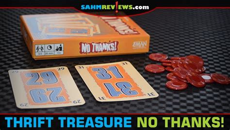 Players must decide whether to take a card in the center of the table during their turn. Thrift Treasure: No Thanks! Card Game