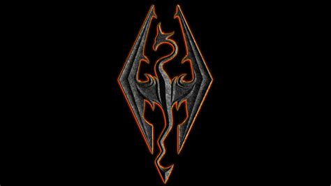 Skyrim Logo Symbol Meaning History Png Brand
