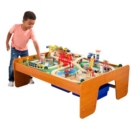 Imaginarium wooden train table with extra pieces thomas the train. KidKraft - Ride Around Town Train Set & Table | Toys R Us ...