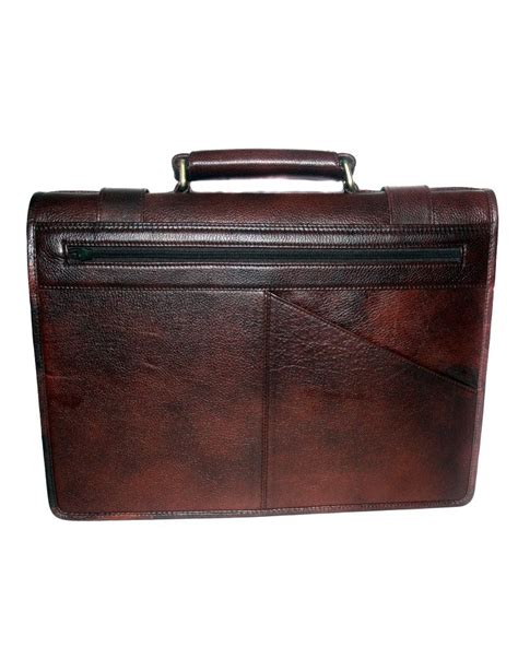 Genuine Leather Brown Messenger Shoulder Bag