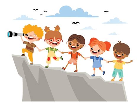 Premium Vector Success And Teamwork Concept With Cartoon Kids