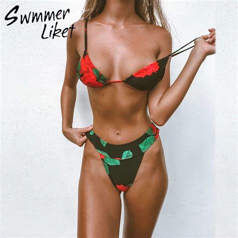 Brazilian Thong Bikini Mujer Micro Sexy Swimsuit Female Bathers My