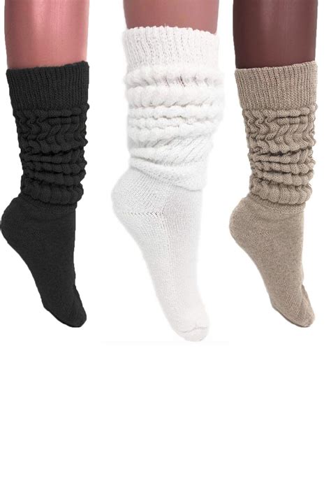 comfy slouch sock 5 color options slouch socks trendy socks fluffy socks