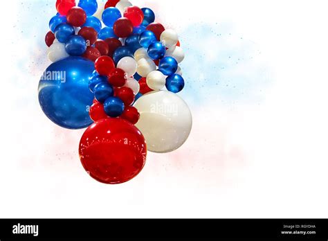 Red White And Blue Balloons Stock Photo Alamy