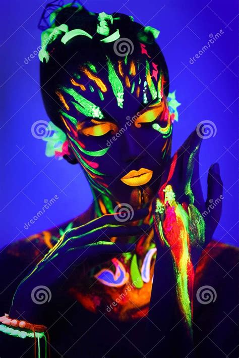 Neon Painting Art Painting Paintings Neon Face Paint Body Paint