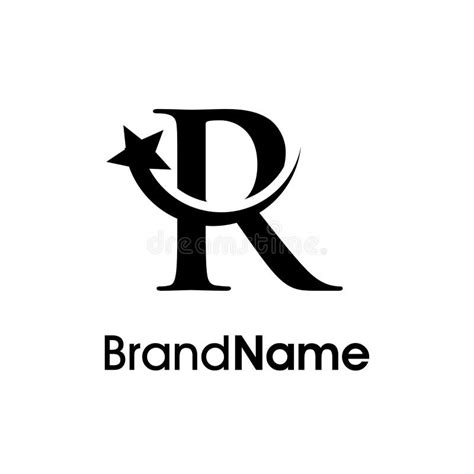 Elegant Initial R Star Logo Stock Vector Illustration Of Luxury