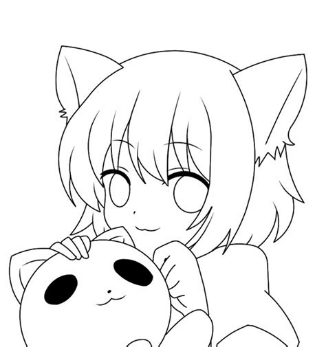 Anime Girl Cat Sketch By Sahyuti On Deviantart