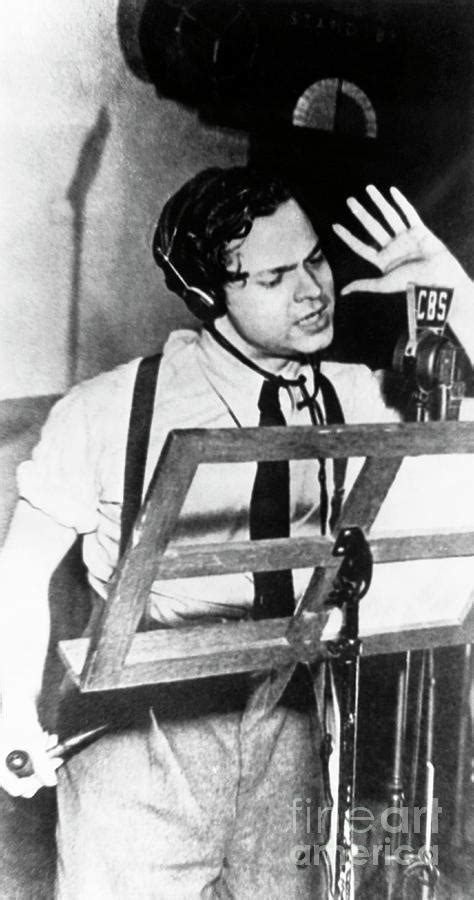 Orson Welles Broadcasting The War Photograph By Bettmann Pixels