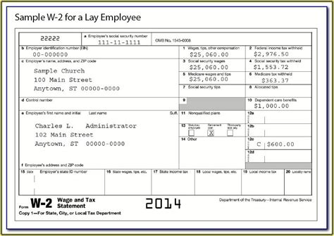 Printable W2 Form For New Employee One Day Free Edit Download And Print