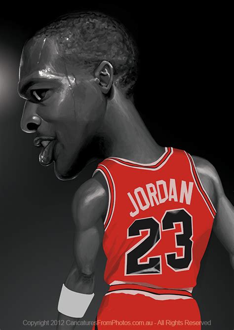 Michael Jordan Caricature Caricatures From Photos