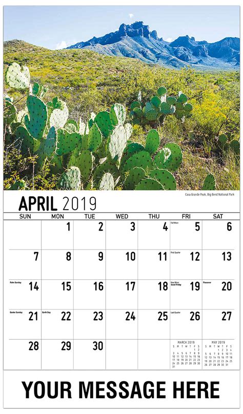 Scenes Of Texas Calendar 65¢ Texas Scenic Promotional Wall Calendar