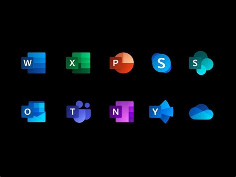 Microsoft Office Fluent Icons Metro Icon Branding Vector Illustration
