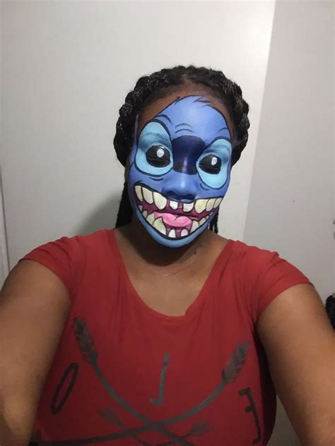 Stitch From The Movie Lilo And Stitch Disney Face Painting Face Painting