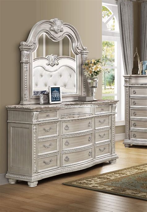 Marble Top Dresser Bedroom Set Setting In Your Bedroom With This Dresser Showcasing Genuine